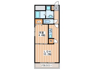 マンショングレースの物件間取画像